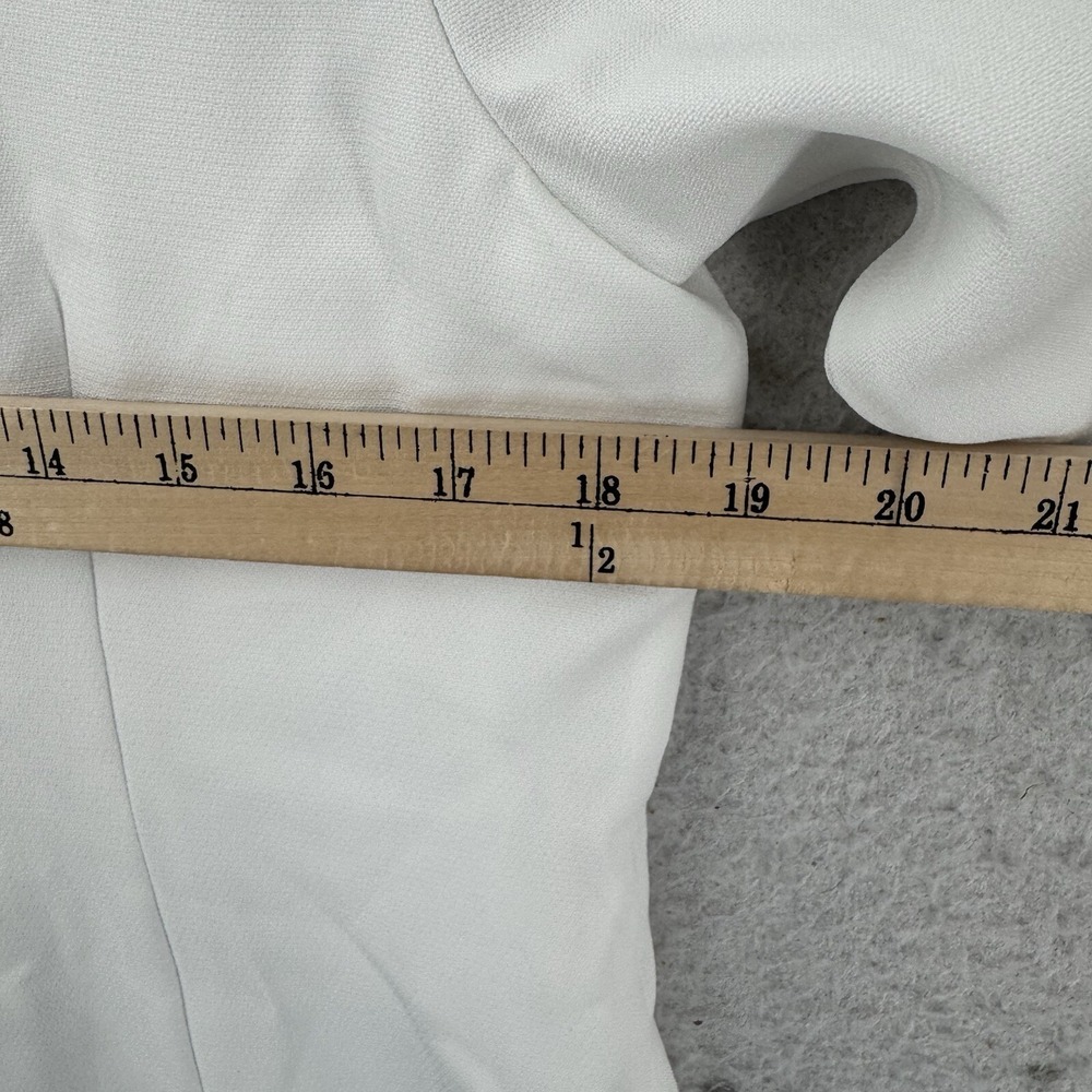 Danielle‎ Bernstein Mini Dress Womens XL White Rhinestone Bling Button Party NWT - Picture 6 of 13